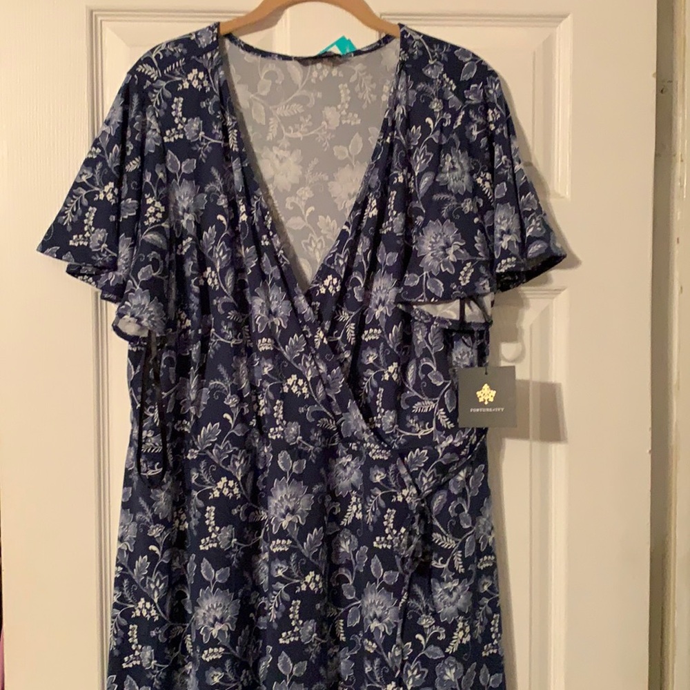 V neck wrap dress